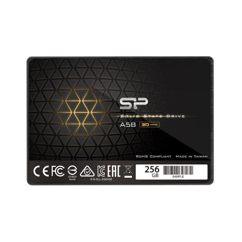 Disco Duro Silicon Power Ace A58 256GB SSD SATA III 560MB/s TRIM ECC
