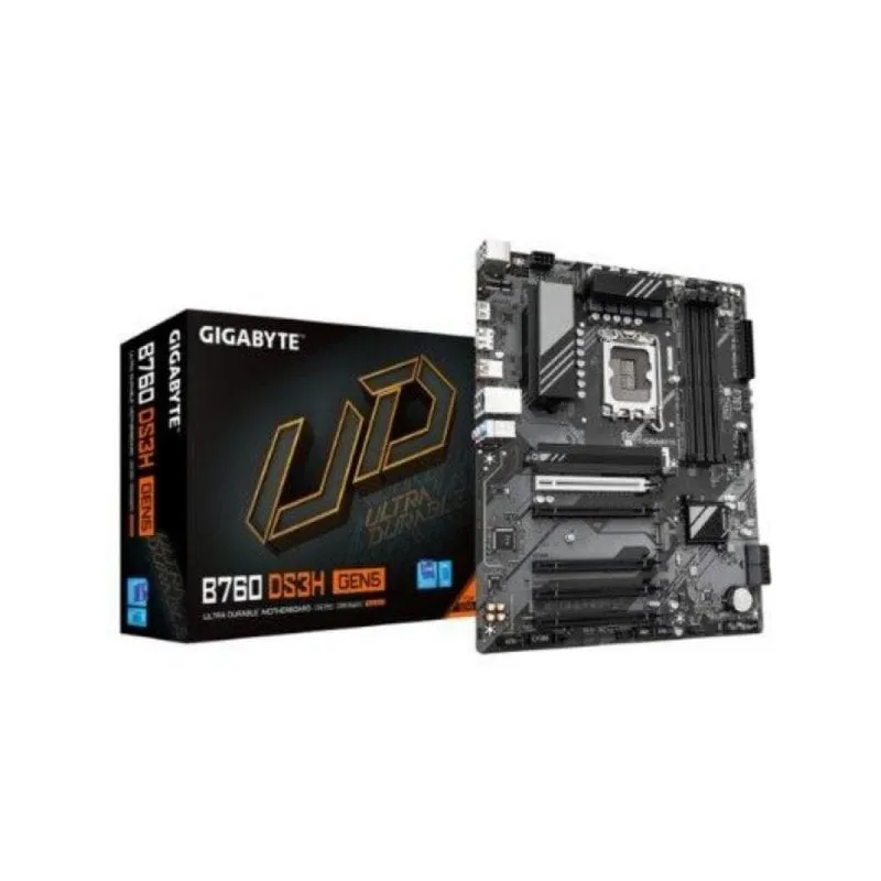 Schede Madri Gigabyte B760 DS3H Gen5 Intel B760 LGA 1700 DDR5 ATX PCIe 4.0 256GB 2xM.2 RAID