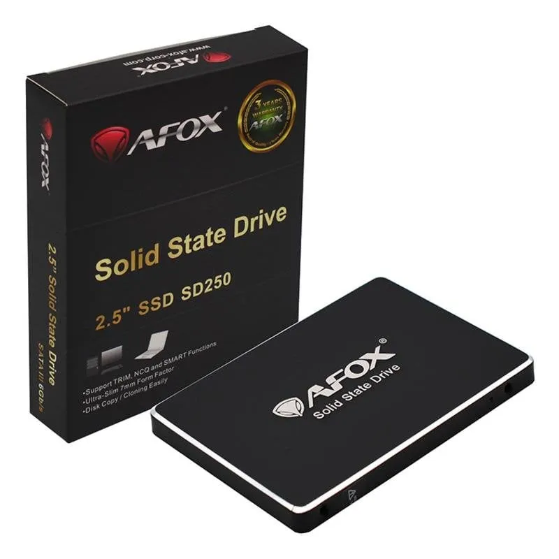 Disco Duro AFOX SD250-512GQN 500GB SSD 2.5" 500MB/s SATA III