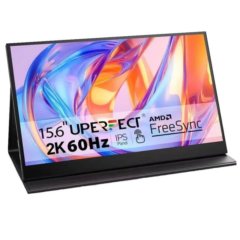 Monitor Uperfect 15.6" QHD 60Hz IPS Touchscreen FreeSync Antiriflesso 10pt Risposta Rapida