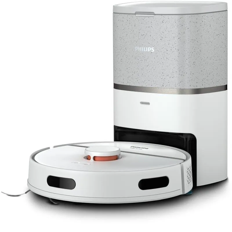 Robot Aspirapolvere e Lavapavimenti Philips HomeRun Aqua XU3110/02 Autosvuotamento Navigazione LiDAR 4.000 Pa