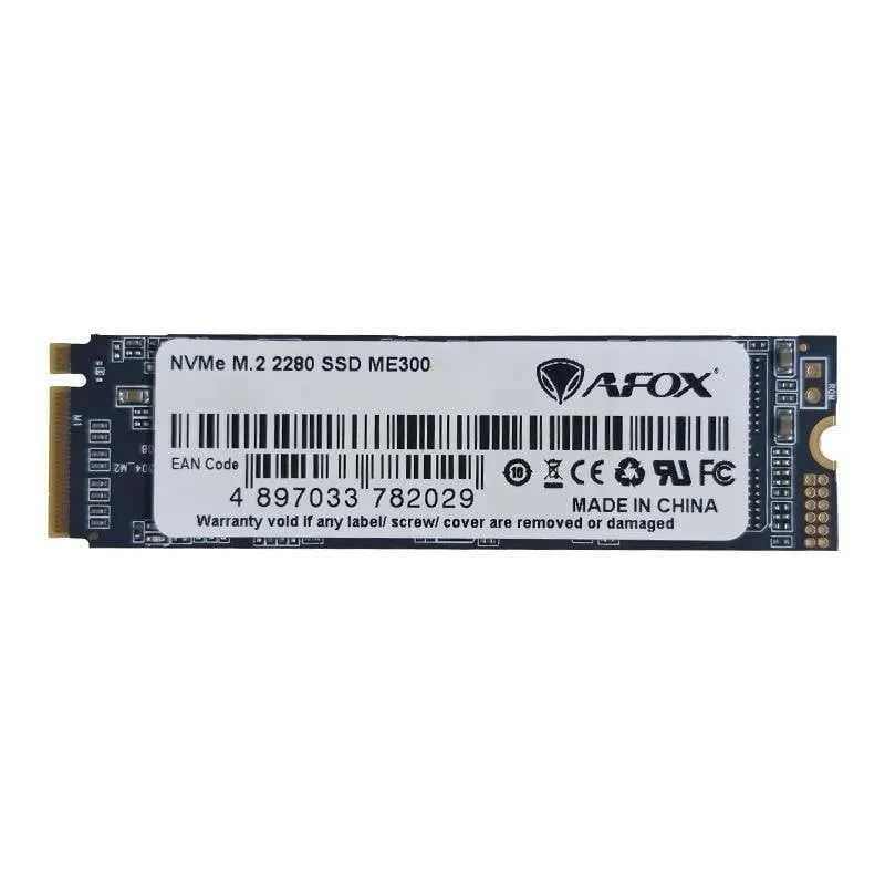 Disco Duro Afox ME300-256GN 256GB M.2 NVMe PCIe 2000MB/s Alta Resistenza