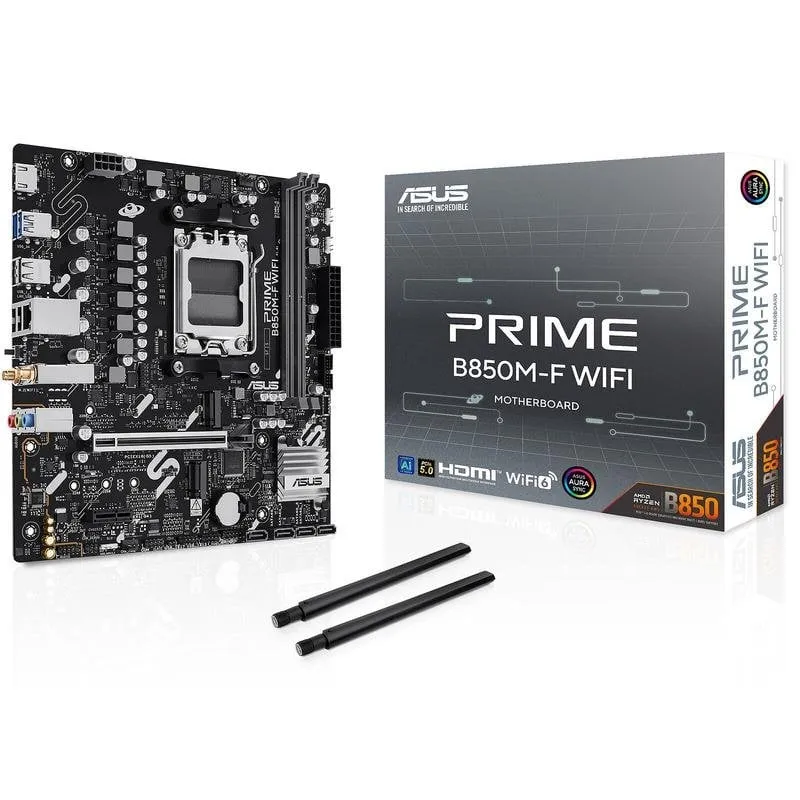 Schede Madri ASUS PRIME B850M-F WIFI B850 AM5 DDR5 micro ATX WiFi 6 M.2 PCIe 5.0