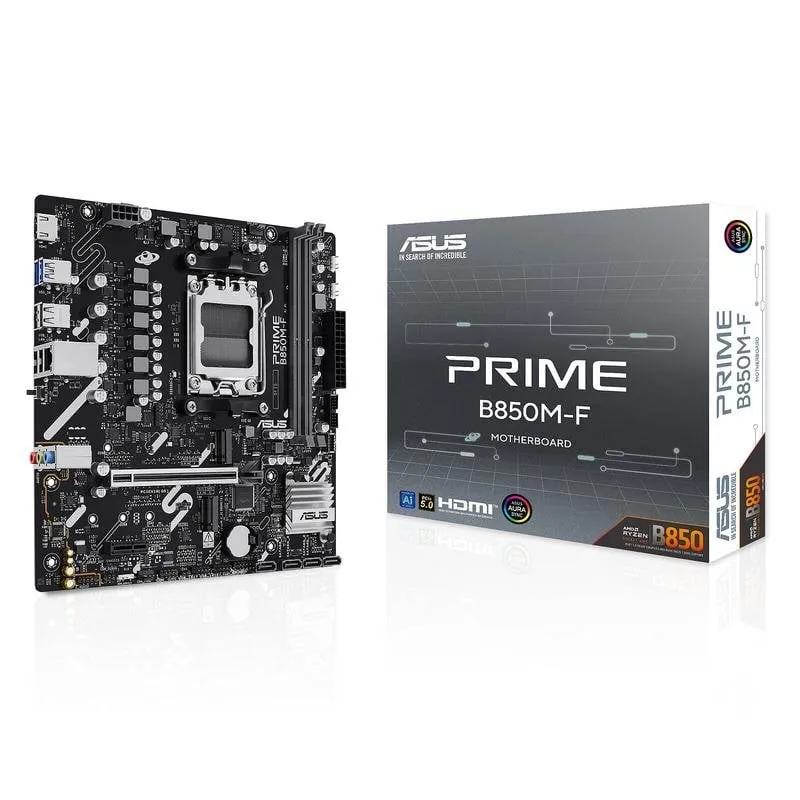 Schede Madri ASUS PRIME B850M-F B850 AM5 DDR5 Micro-ATX PCIe 5.0 M.2