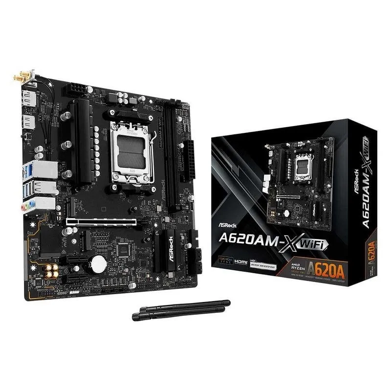 Schede Madri ASRock A620AM-X WIFI A620 AM5 DDR5 micro ATX WiFi 5 M.2 RAID