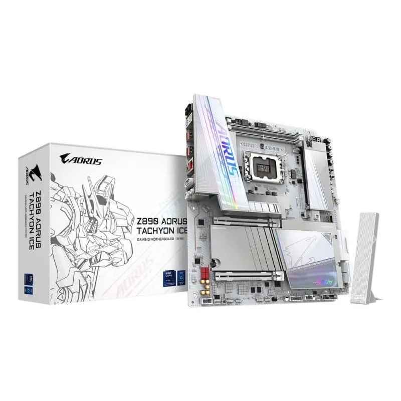 Schede Madri Gigabyte Z890 AORUS TACHYON ICE Z890 LGA1851 DDR5 E-ATX WiFi 7 PCIe 5.0 Thunderbolt 4
