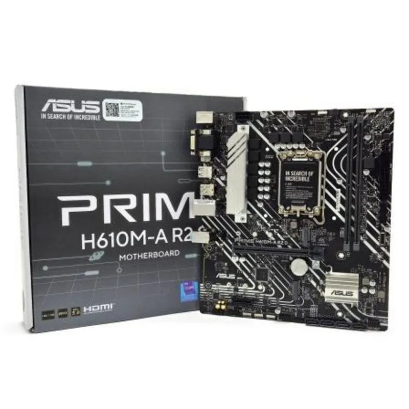 Schede Madri Asus Prime H610M-A R2.0 H610 LGA1700 DDR5 Micro-ATX PCIe 4.0 RGB