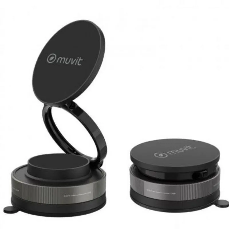 Supporto smartphone Muvit MCCHL0035 magnetico universale pieghevole ventosa nero