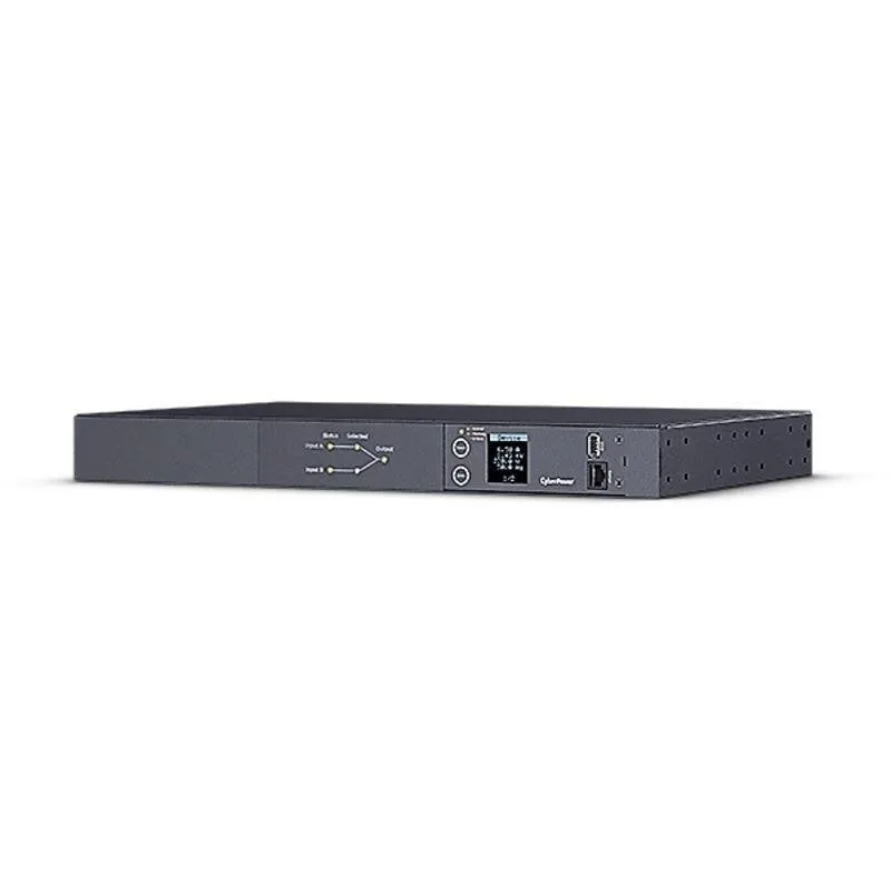 Multipresa CyberPower PDU24005 10 prese LCD rack 1U ATS con doppia alimentazione