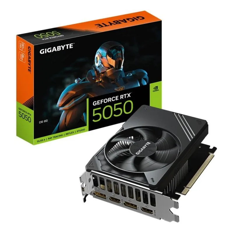 Tarjeta Grafica GIGABYTE GeForce RTX 5050 D6 8GB GDDR6 Reflex 2 RTX AI DLSS4