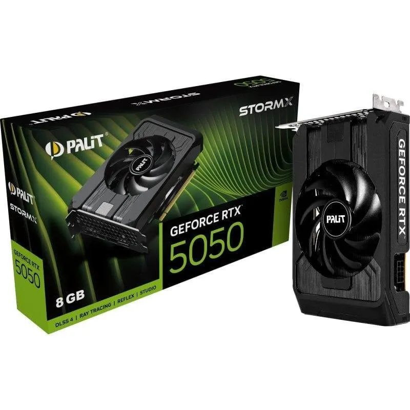 Scheda Grafica Palit GeForce RTX 5050 StormX 8GB GDDR6 Reflex 2 RTX AI DLSS4