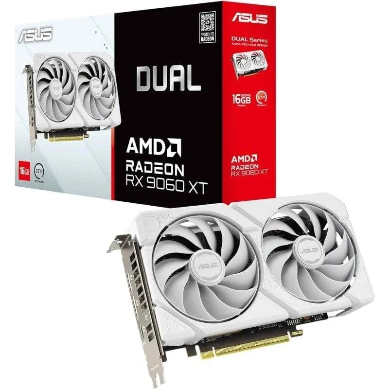 Scheda Grafica Asus Radeon RX 9060 XT DUAL WHITE 16GB GDDR6 PCIe 5.0