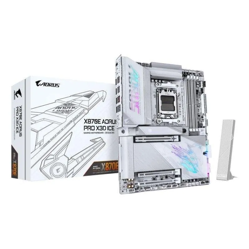 Schede Madri Gigabyte X870E AORUS PRO X3D ICE AMD X870E AM5 DDR5 ATX WiFi 7 USB4