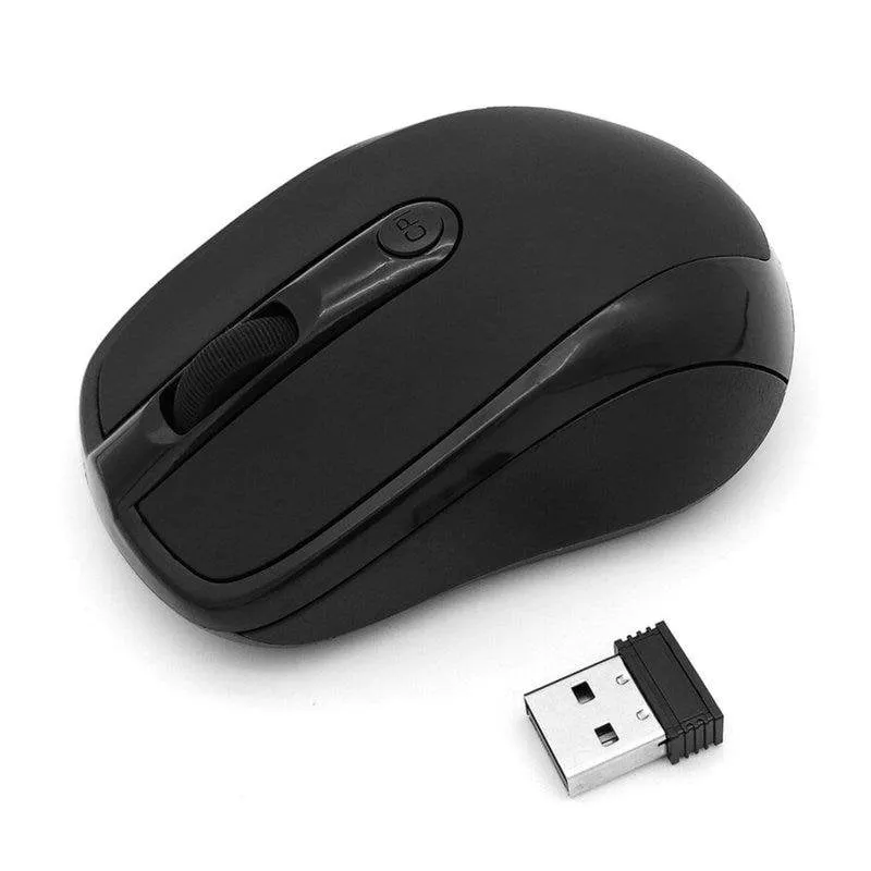 Mouse Dam Electronics Wireless 1600DPI Nero 4 Tasti Ottico Plug&Play