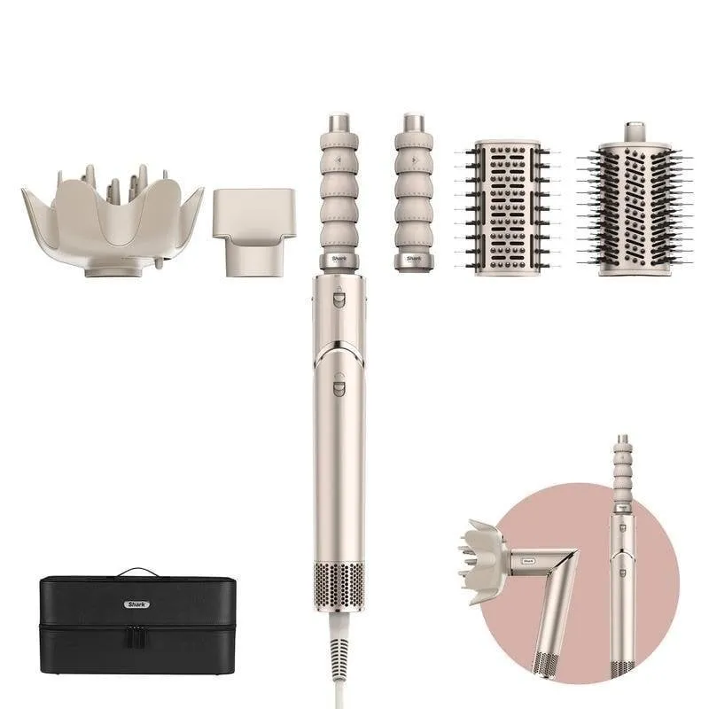 Multistyler Shark FlexStyle 1650W Coanda 3 Temperature 5 Accessori Aria Fredda Beige