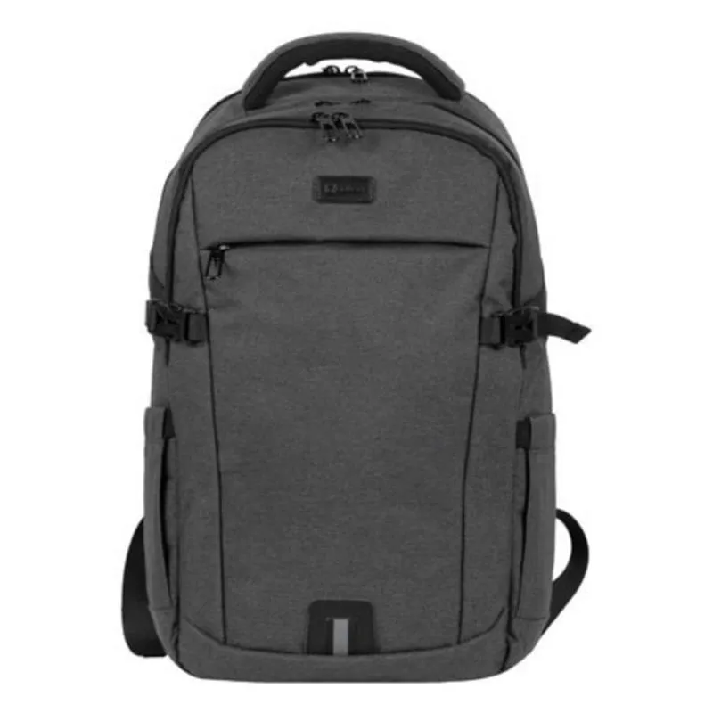Zaino Natec NTO-2226 City 15.6" Poliestere Nero Grigio Resistente all'acqua