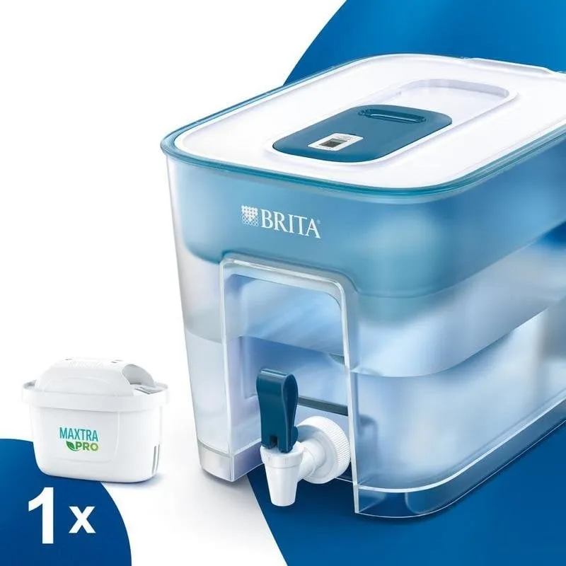 Filtro acqua BRITA Flow 8,2L MaxtraPro cartuccia incluso Blu Trasparente