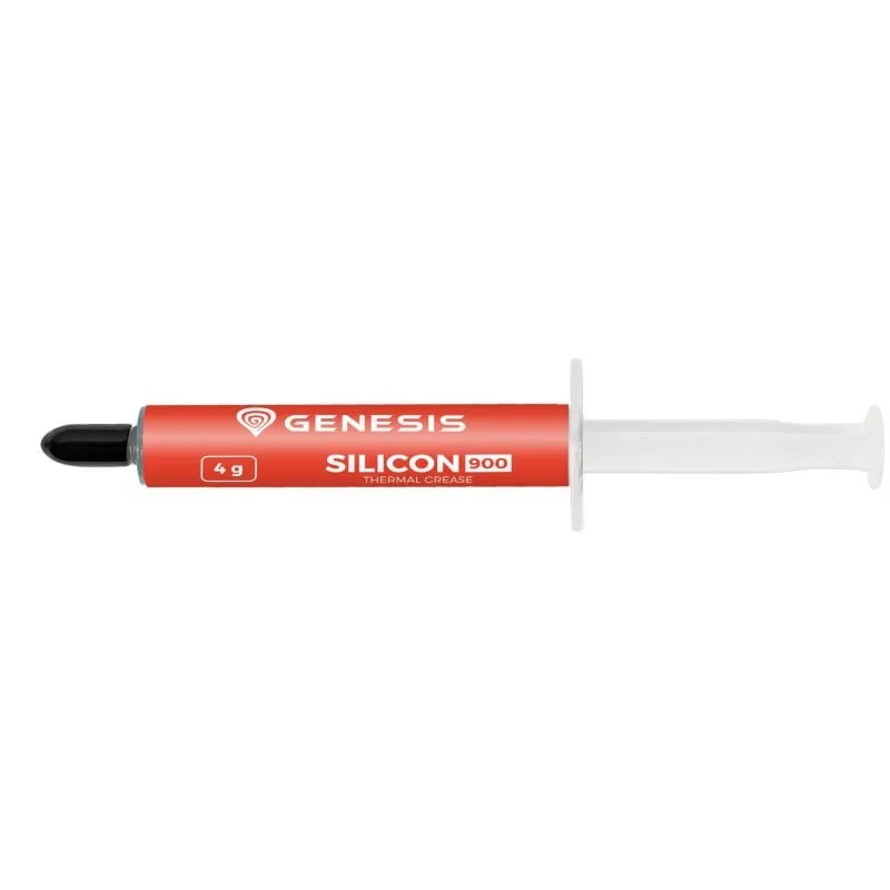 Pasta termica Genesis Silicon 900 12,8 W/m·K 250°C Grigia Kit Applicazione