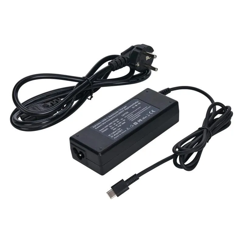 Caricabatterie USB-C Ewent EW3982 90W Power Delivery Cavo 1,5m Protezioni Multiple