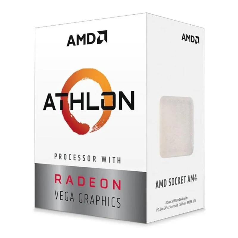 Processore AMD Athlon 3000G 2 Nuclei 3,5 GHz Vega 3 Desktop Dual Channel