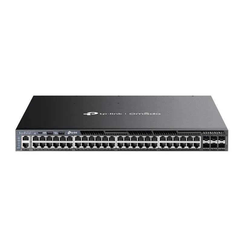 Switch TP-Link Omada SG6654XHP 48 porte Gigabit PoE 6 SFP+ L3 Rack 1U