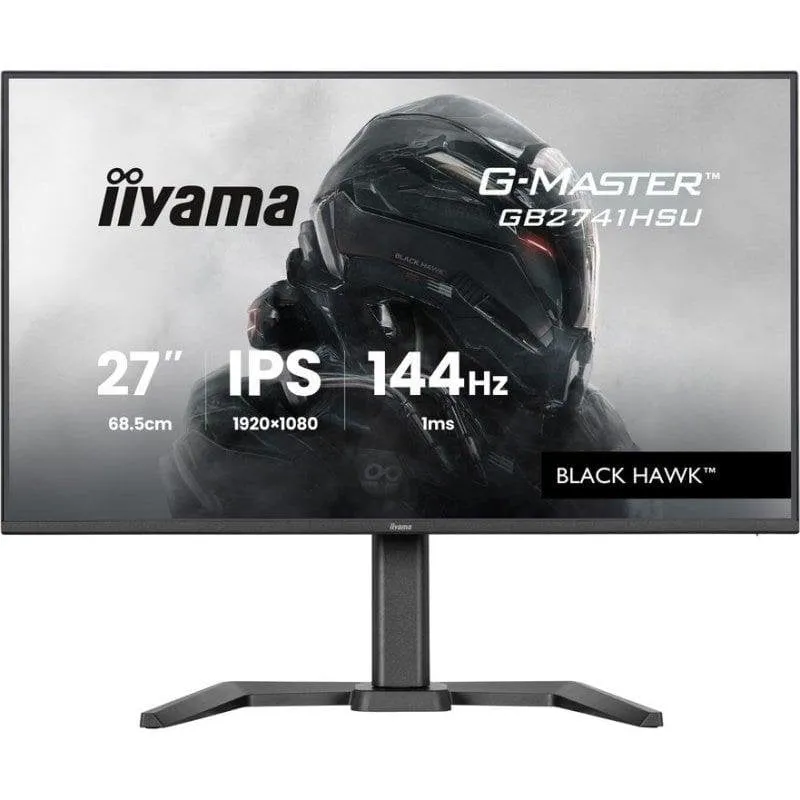 Monitor PC iiyama G-Master GB2741HSU-B1 27" FullHD 144Hz IPS 1ms FreeSync G-SYNC Altoparlanti USB