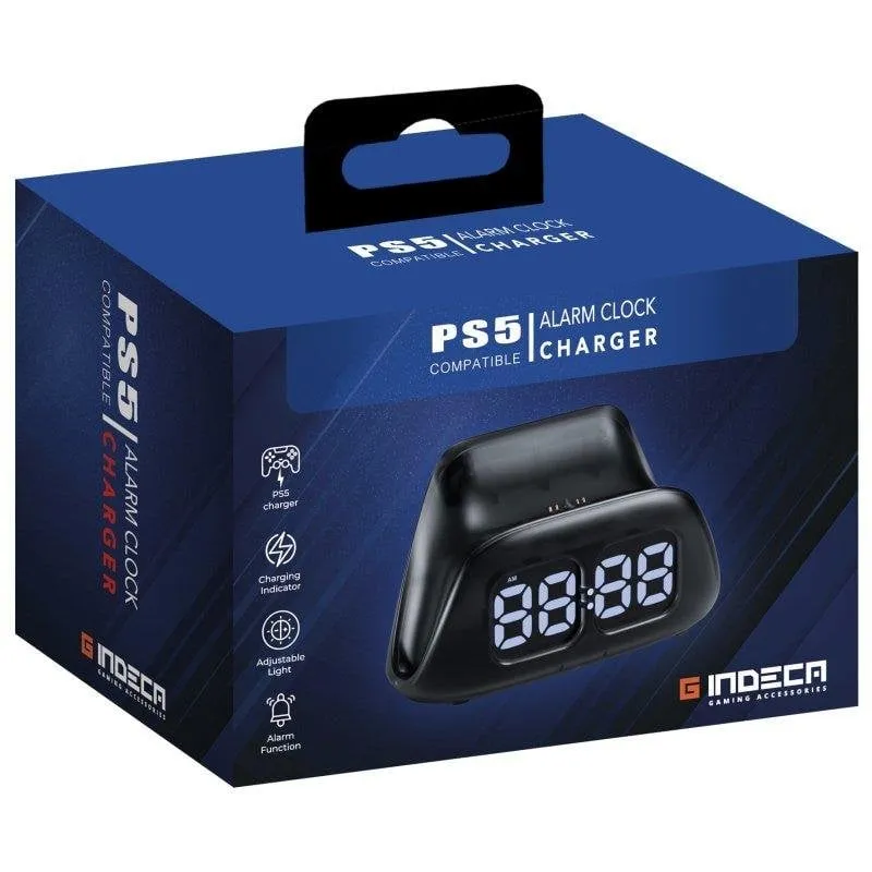 Indeca Alarm clock charging dock PS5 per DualSense e DualSense Edge