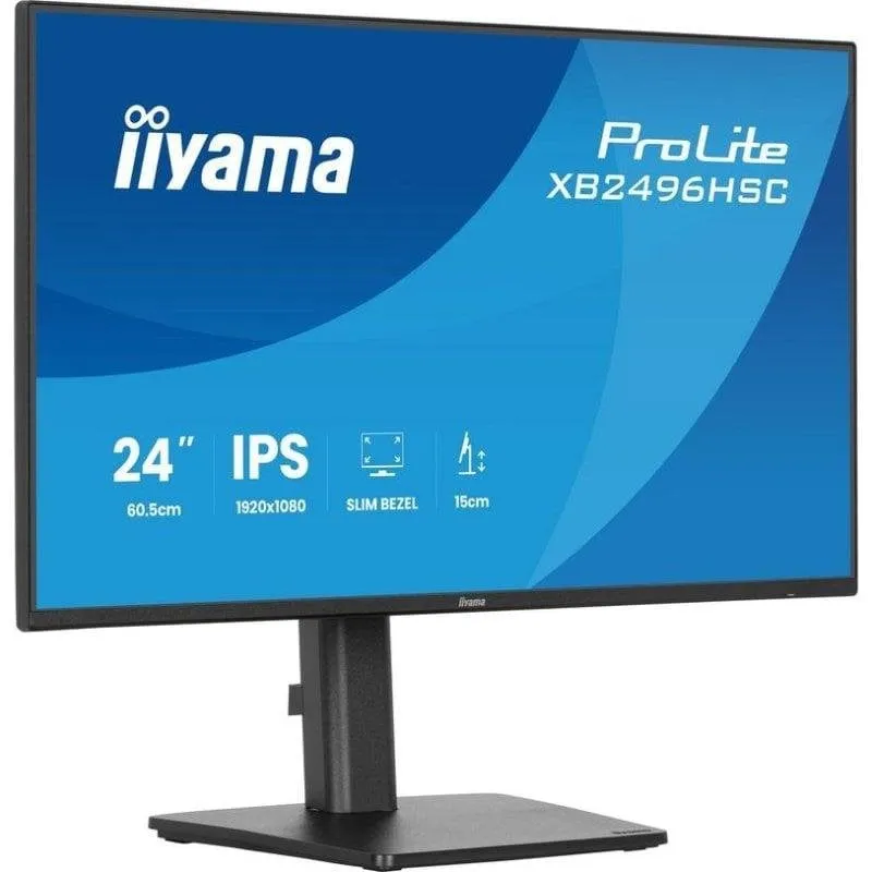 Monitor PC iiyama ProLite XB2496HSC-B1 24" FullHD 144Hz IPS USB-C 3ms Altezza Regolabile