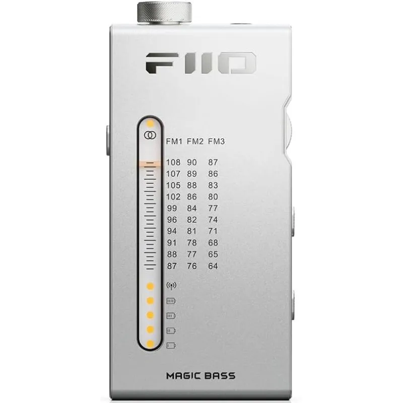 FiiO RR11 Radio FM portatile HiFi BASS Chip 3D Si4831 Uscita da 3,5 mm USB C Corpo in alluminio