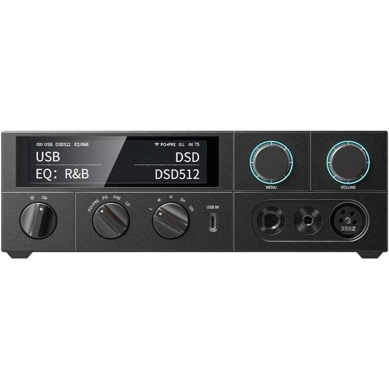 Amplificatore Fiio K15 3000mW Bluetooth 5.1 WiFi USB-A USB-C Schermo Touch