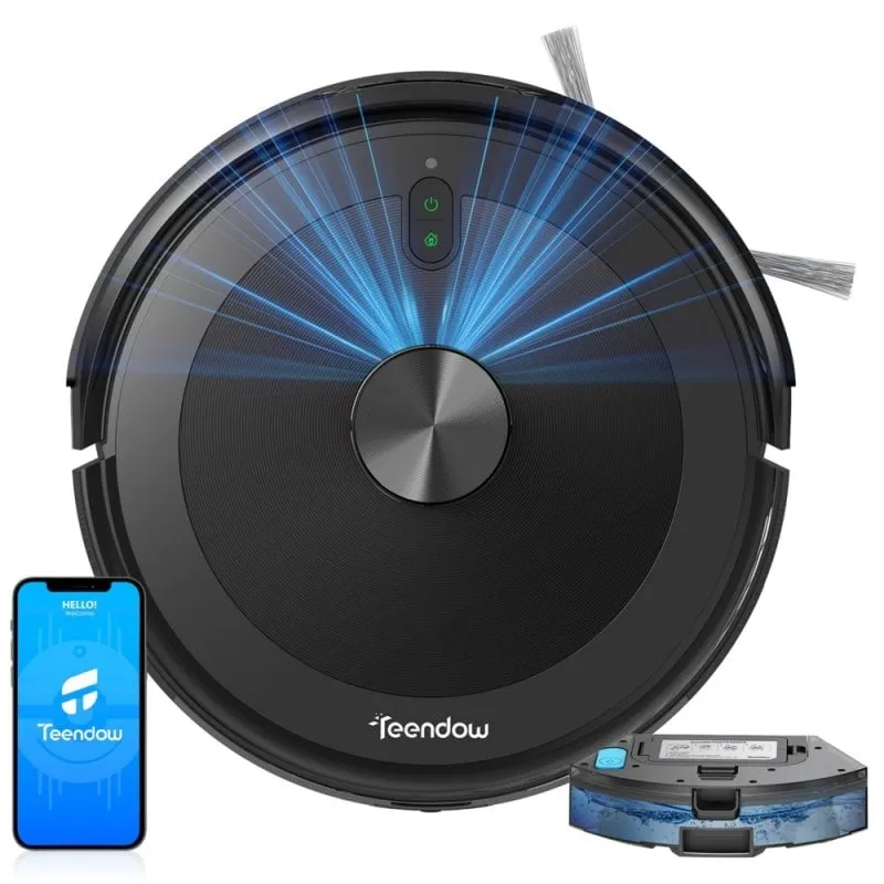 Robot Aspirapolvere Teendow D10s Plus Navigazione Avanzata 5.000 Pa Controllo Vocale