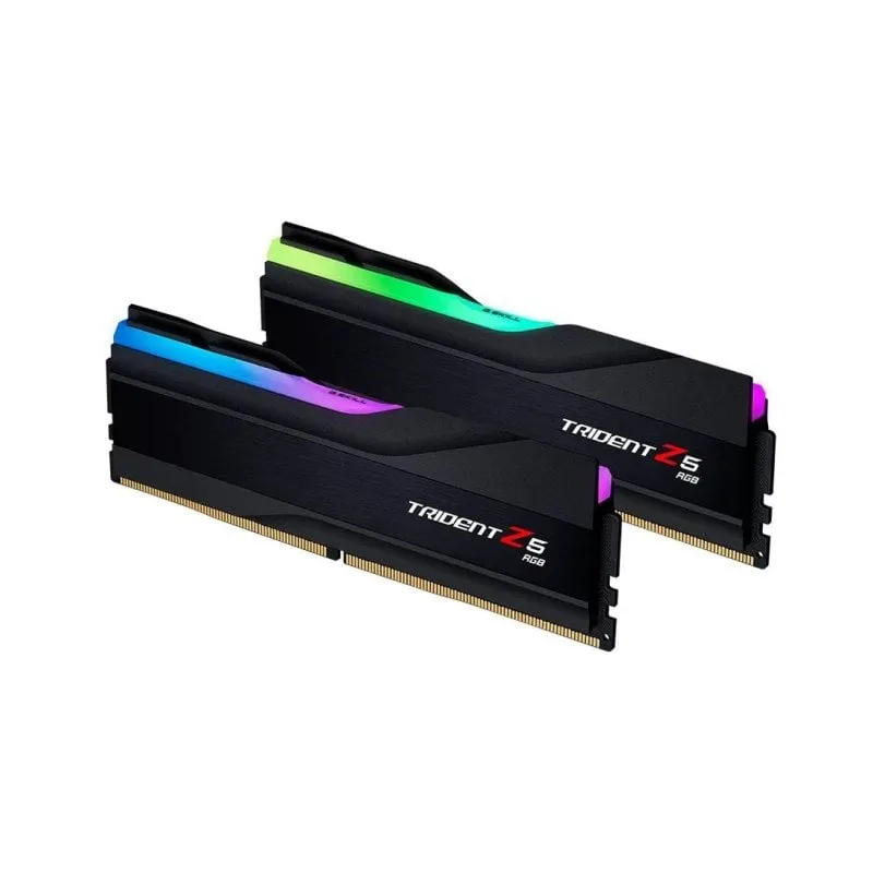 Memoria RAM G.Skill Trident Z5 RGB F5-8000J4048F24GX2-TZ5RK 48GB 2x24GB DDR5 8000MHz CL40 RGB Heatsink Intel XMP Nero