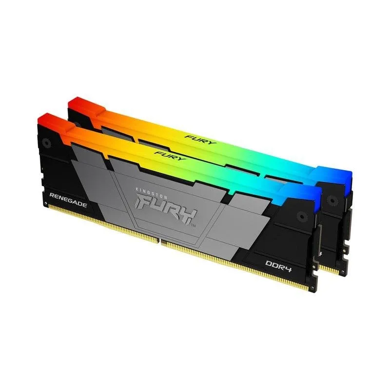 Memoria RAM Kingston FURY Renegade RGB 16GB 2x8GB DDR4 3200MHz CL16 Intel XMP RGB Nero