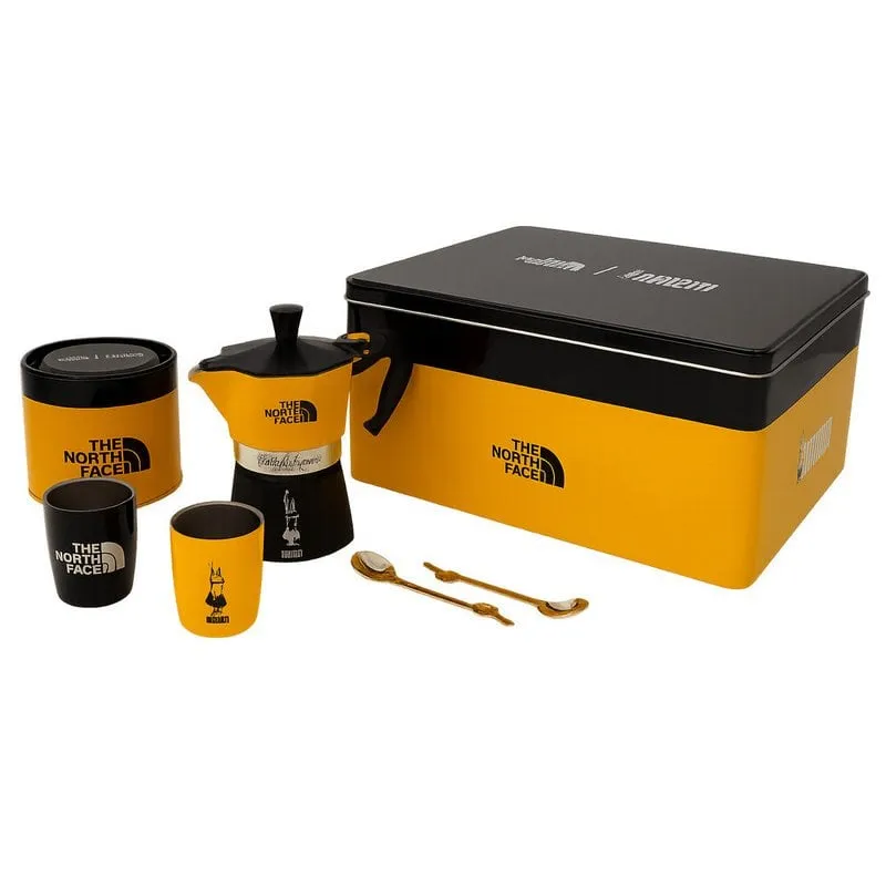 Caffettiera Moka Bialetti Moka Express 3tz 130ml con set 2 tazze e caffè