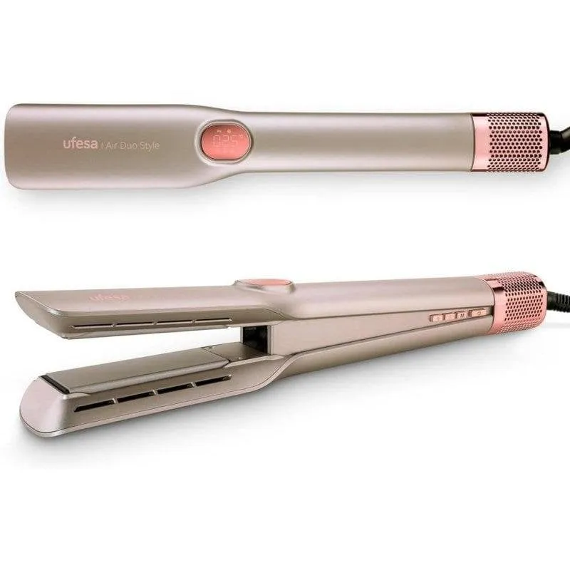 Piastra per Capelli Ceramica Ufesa Air Duo Style 220ºC 3 in 1 Argento