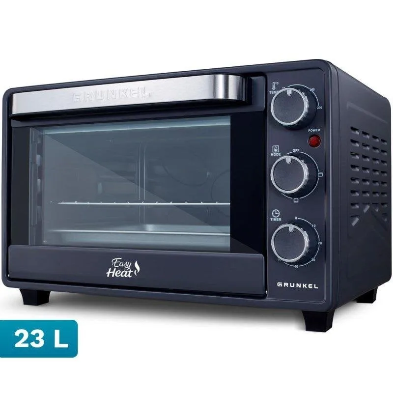 Forno elettrico Grunkel HR-23EASY 23 L Nero Inox Timer Meccanico Tirante Freddo