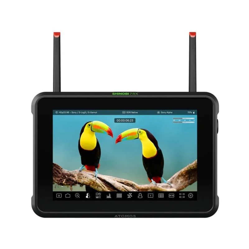 Monitor Atomos Shinobi 7 RX 7" HDR 2200 nits Wi-Fi 5G Touch Control