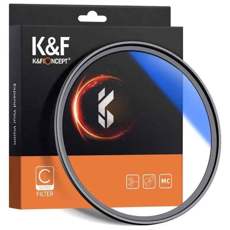 Filtro UV K&F CONCEPT C Series 58mm Slim Nano Multi-rivestimento Vetro Giapponese