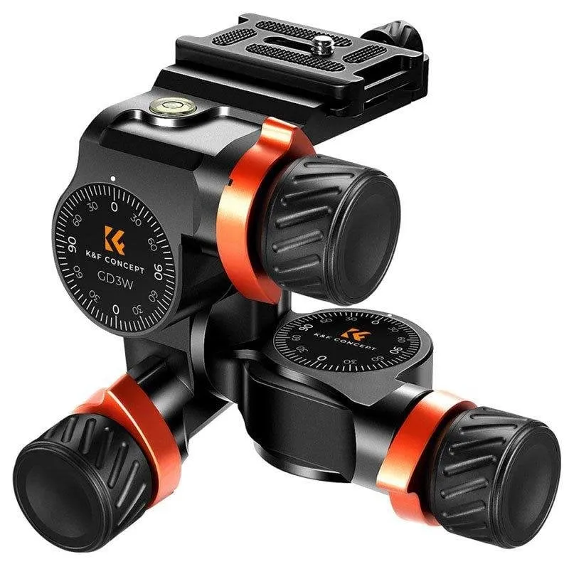 Testa Panoramica K&F CONCEPT Rotule 360° Alluminio CNC, Portata 6 kg