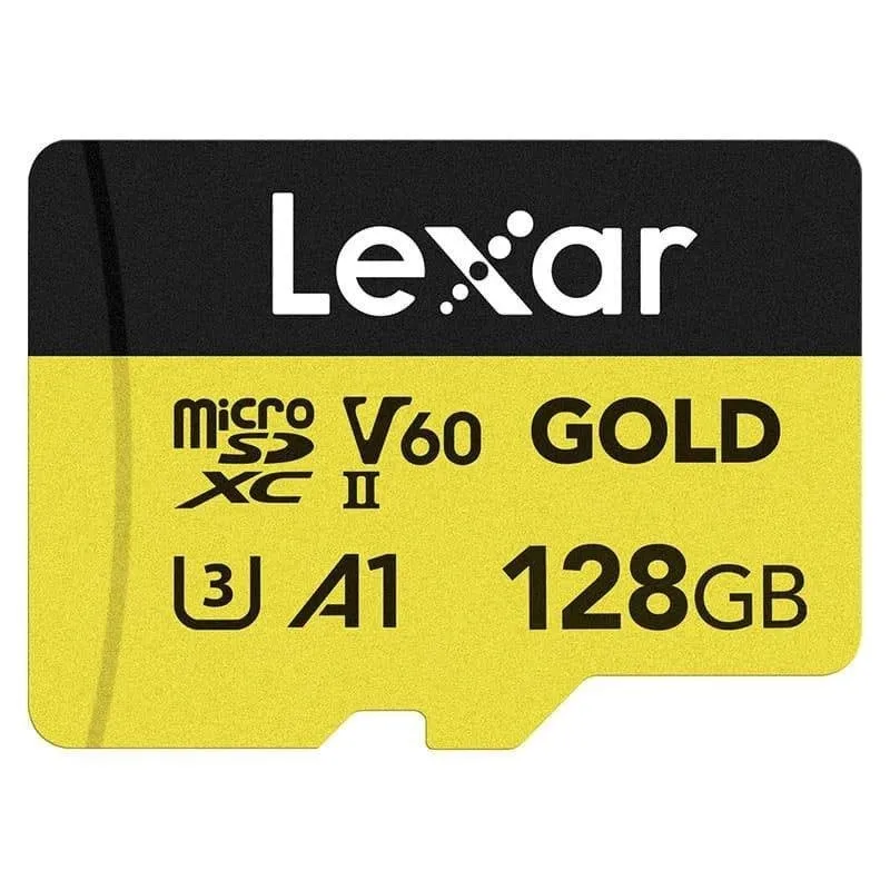 Scheda microSD Lexar Professional GOLD 128GB UHS-II V60 280MB/s A1