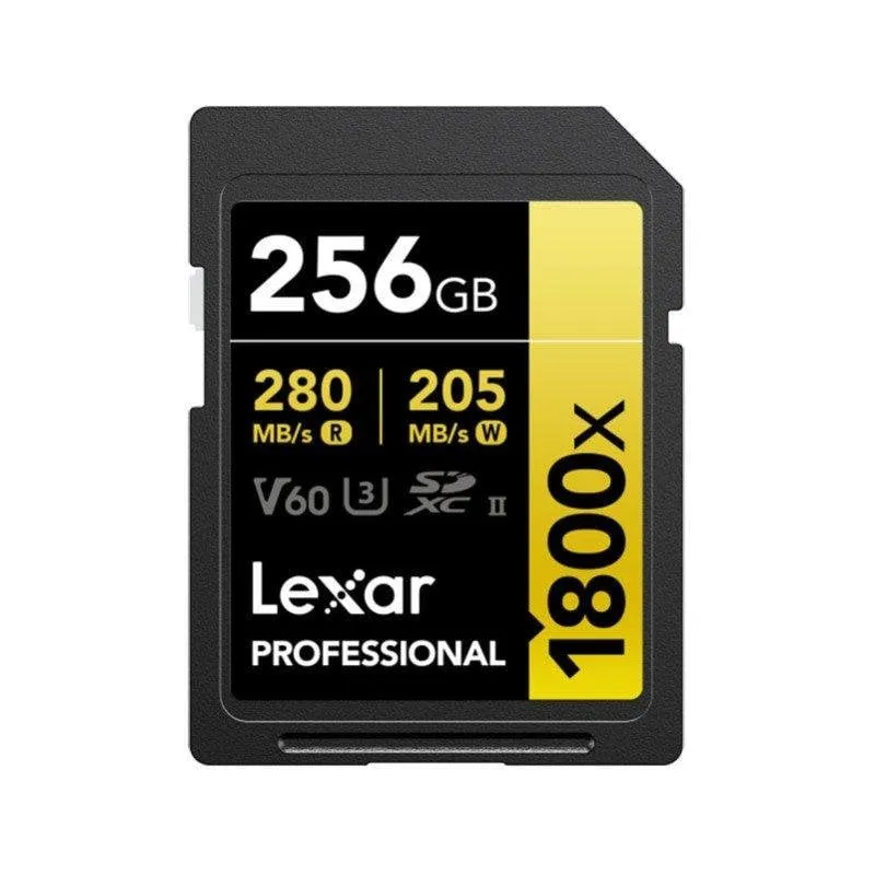 Scheda SD Lexar LSD1800256G-BNNNG 256GB SDXC Classe 10 U3 V60 270MB/s