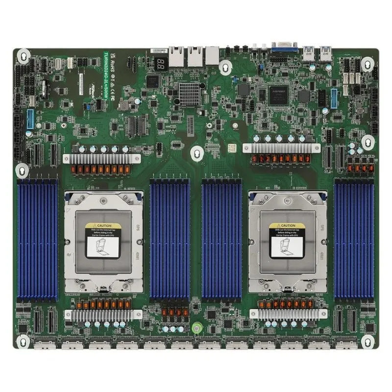 Schede Madri Asrock TURIN2D24G-2L+ AMD SoC Socket SP5 DDR5 Server ATX 2x LAN VGA AST2600 500W