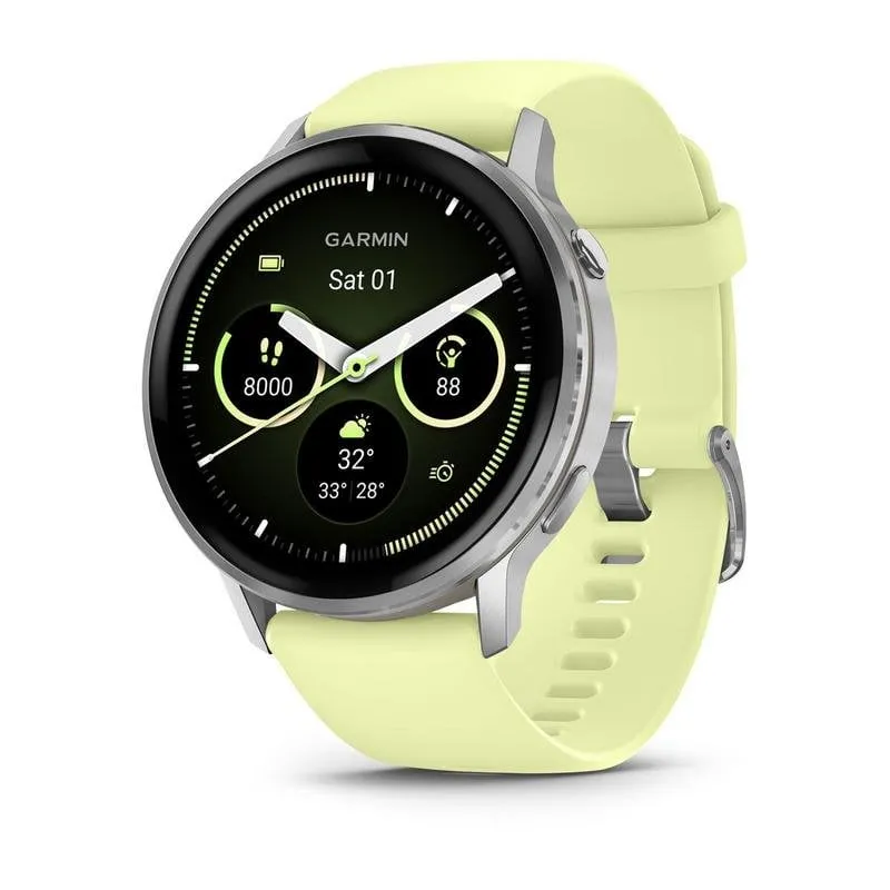 GARMIN Venu 010-03014-02 Bluetooth GPS 45mm AMOLED Giallo Water Resistant 5ATM SpO2 Cardiofrequenzimetro