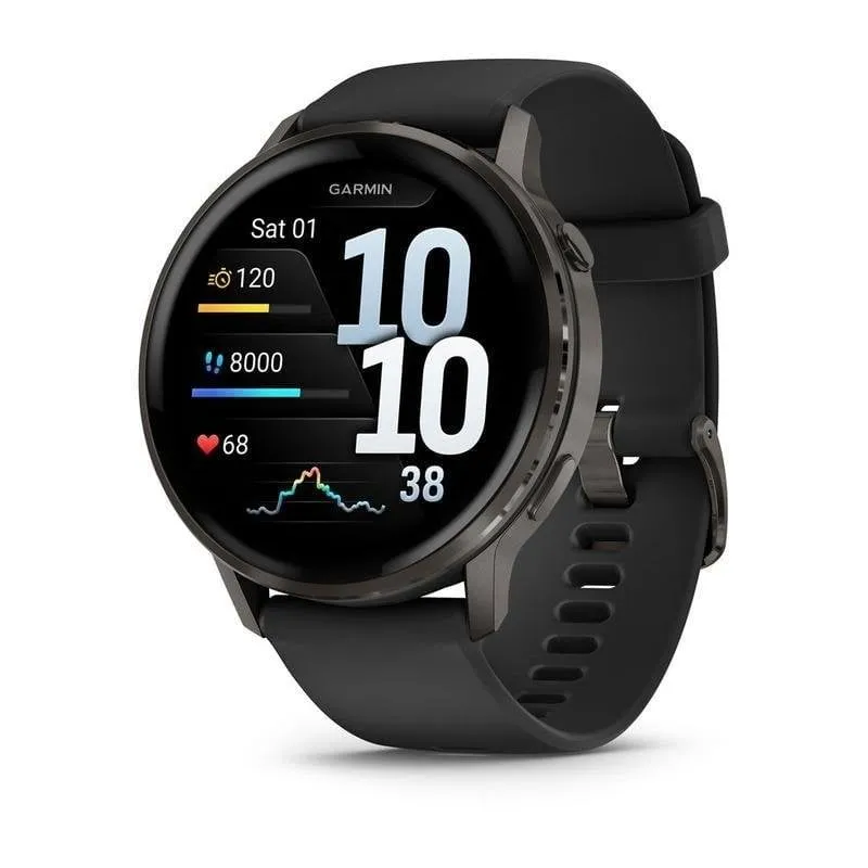 Garmin Venu 4 Bluetooth GPS 45mm AMOLED Nero Resistente Acqua 5ATM SpO2 Cardio
