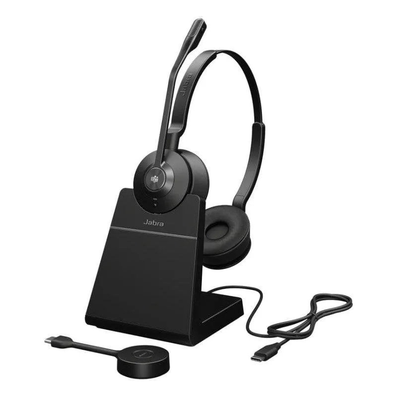 Auricolari Jabra Engage 55 SE wireless DECT con cancellazione rumore, ufficio, nero