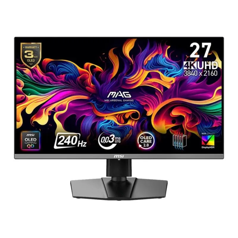 Monitor MSI MAG 272UP QD-OLED X24 26.5" UltraHD 4K 240Hz QD-OLED 0.03ms