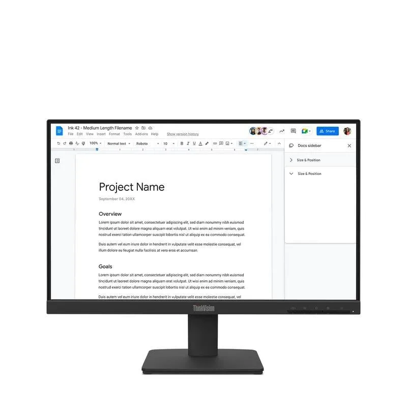 Monitor Lenovo ThinkVision S22-4e 21.5" FullHD 100Hz IPS 6ms