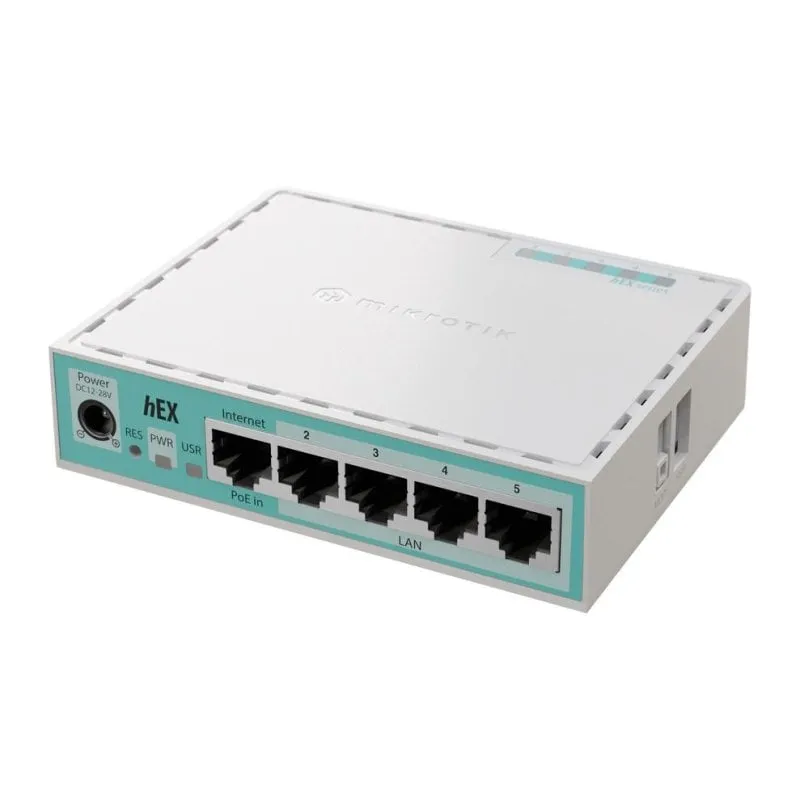 Router Mikrotik hEX Gigabit Ethernet 1000 Mbps Porta USB Performance Avanzata