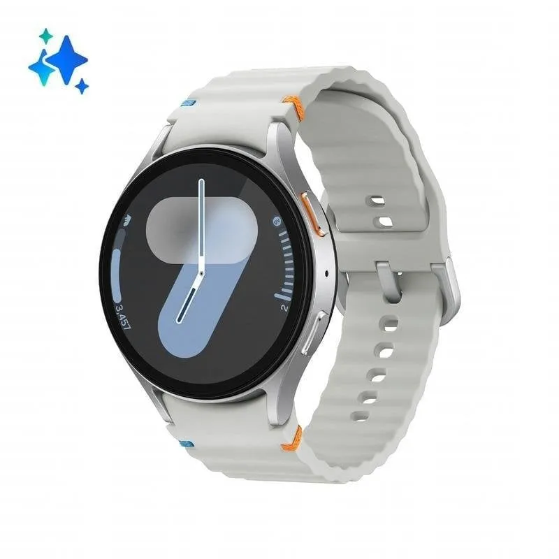 Samsung Galaxy Watch7 Bluetooth GPS NFC 44mm Argento Resistente Acqua 5ATM SpO2 Cardio