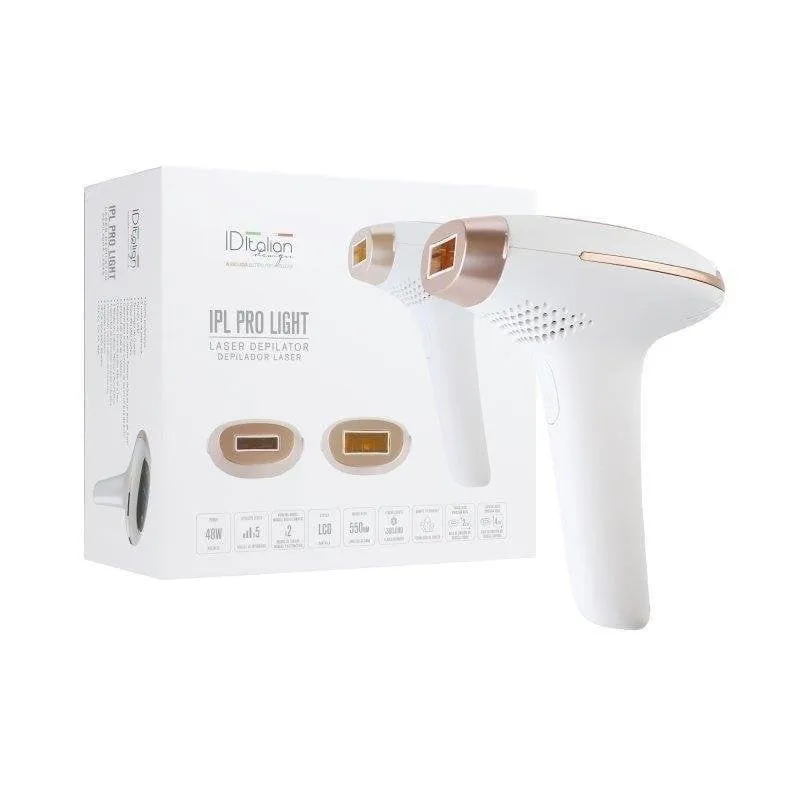 Epilatore Luce Pulsata Italian Design IPL PRO LIGHT 5 Livelli 2 Testine LCD
